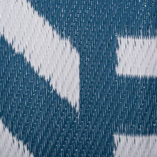 DII® Round Blue Geometric Outdoor Rug, 5ft.